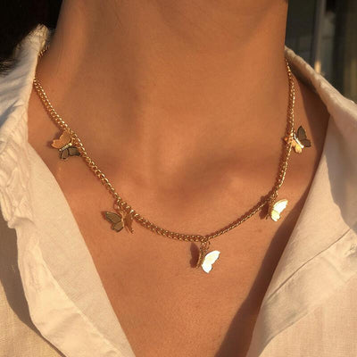 Women's Fashion Butterfly Pendant Necklace - Sprechic