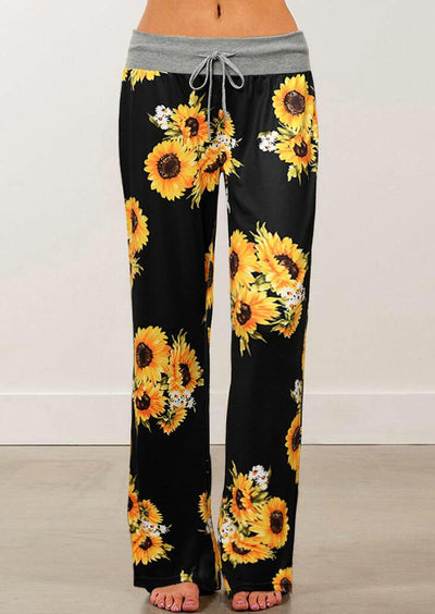 Sunflower Drawstring Wide Leg Pants - Sprechic