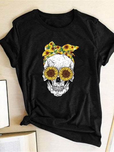 Hillbilly Funny Skull Punk T-shirt - Sprechic